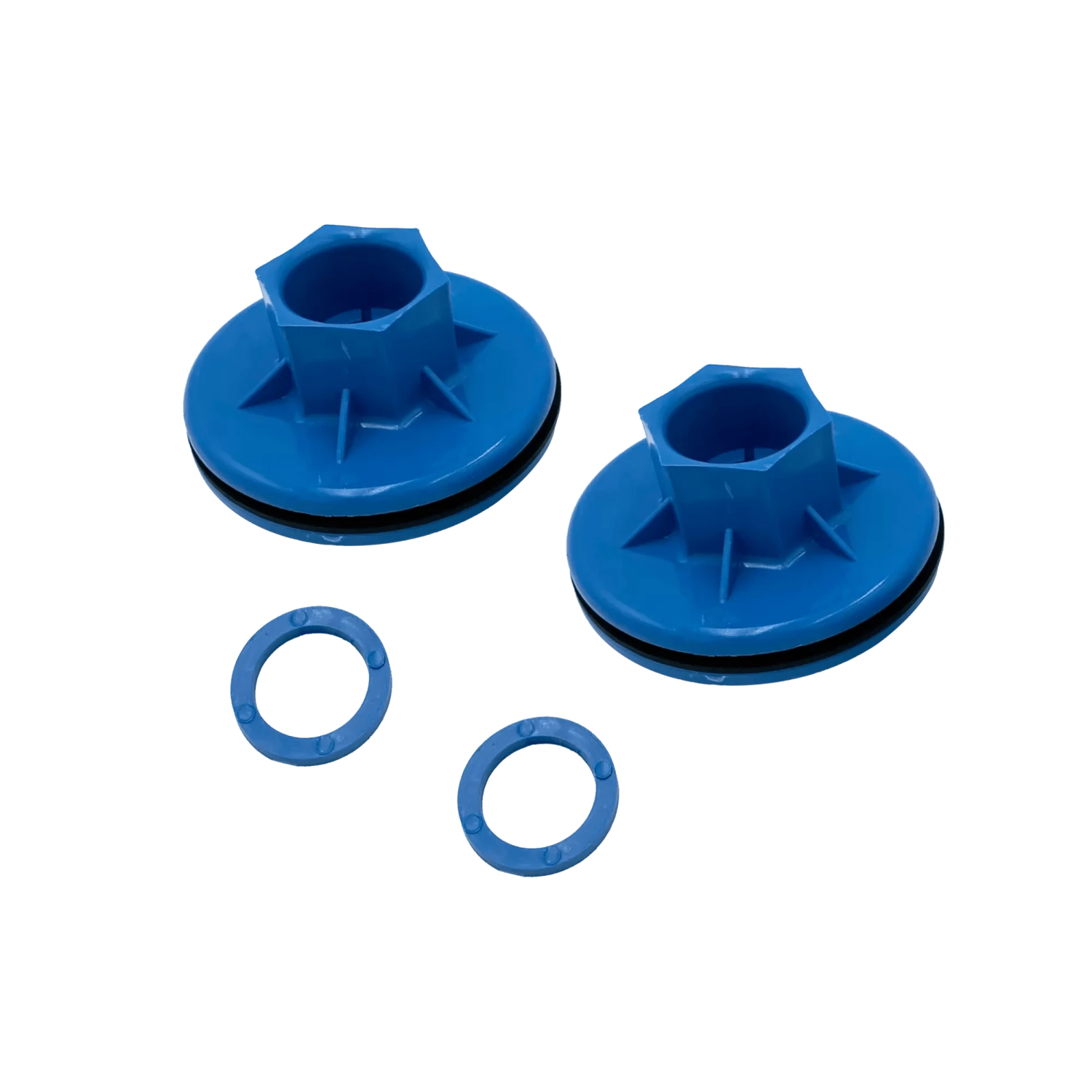 Pelican Pedal Boat Wheel Bushings In Azure Blue - Pack Of 2 3 Pelican Pedal Boat Wheel Bushings In Azure Blue - Pack Of 2